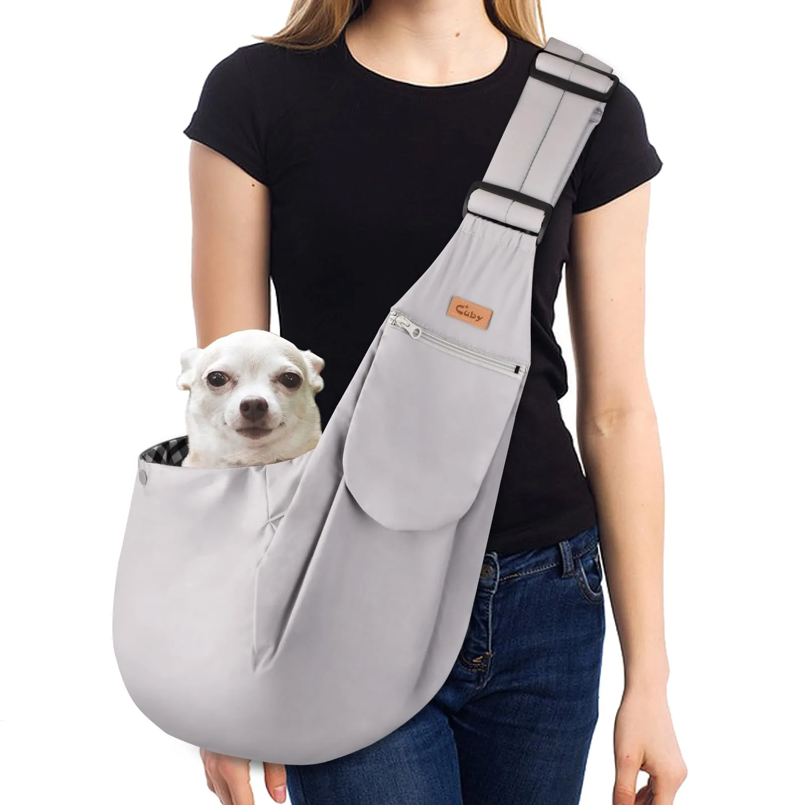 CUBY Hands-Free Pet Sling Carrier image 2