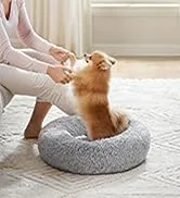 Feandrea Plush Donut Pet Bed
