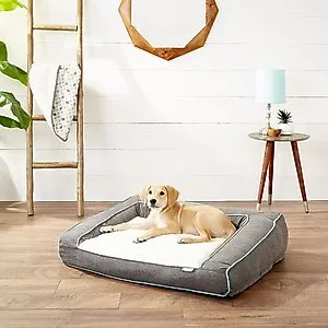 Frisco Plush Orthopedic Front Bolster Dog Bed image 2