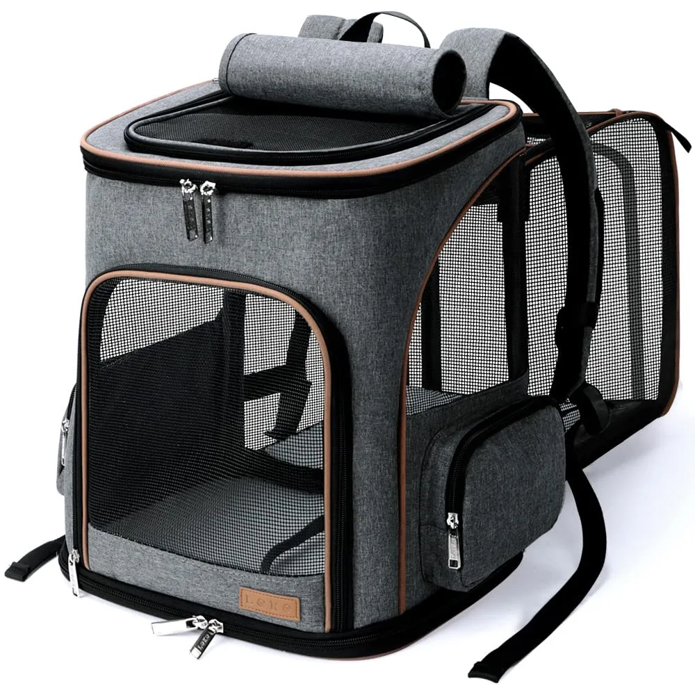 Lekesky Expandable Pet Carrier Backpack